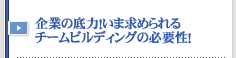 チームビルディングの必要性！